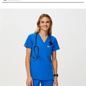 Figs Blue Scrub Set